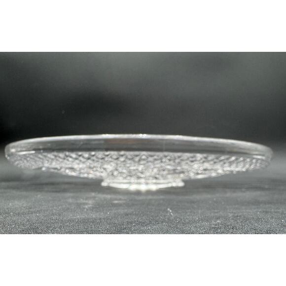 Vintage Platter Cape Cod by Imperial Glass Ohio Glassware 13" - Picture 5 of 10